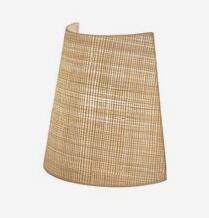 2024 updated raffia fabric lamp shade made from China MG lamp shade factory